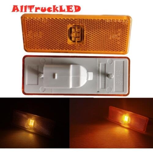 2Pcs Standard size truck auto lamps of side marker lights for Mercedes benz MB Actros MP2 0005445411 0005447211 Emark E11