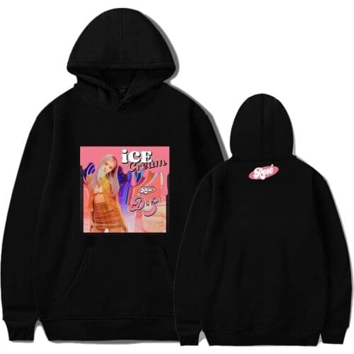 BLACK ALBUM K KPO KPOP ICECREAM Hoodie Sweatshirts Pullovers Women Long Sleeve Streetwear Hoody Top Female Harajuku K-pop Clothe