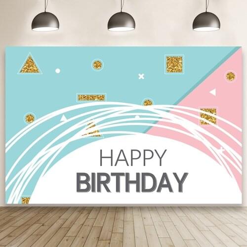 Colored Geometric Simple Style Background Kids Birthday Party Prop Decoration Wallpaper Photo Studio Photography Vinyl Backdrop