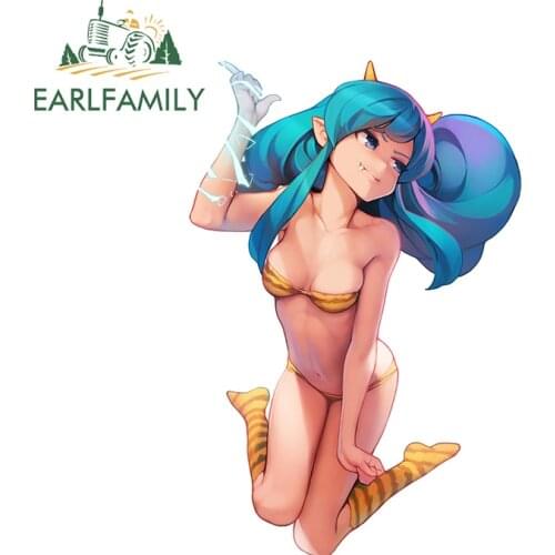 EARLFAMILY 13cm x 8.5cm for Urusei Yatsura Camper Truck Decal Window Waterproof Trunk Car Graffiti Stickers Suitable for Vehicle