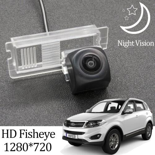 Owtosin HD 1280*720 Fisheye Rear View Camera For Chery Tiggo 5 t21 2013 2014 2015 2016 2017 2018 2019 2020 Car Reverse Monitor
