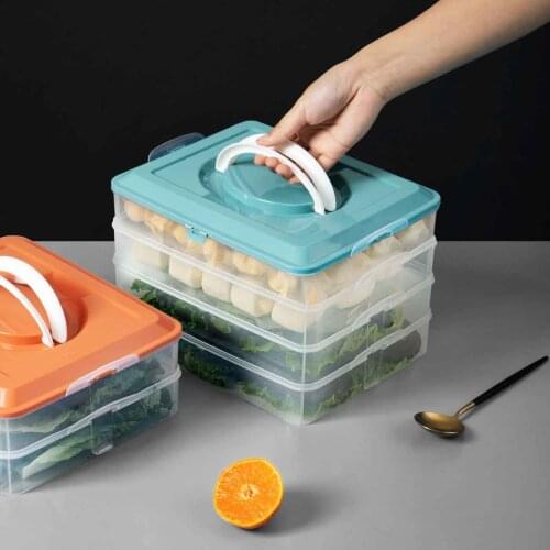 Dumpling Box Kitchen Egg Vegetable Food Storage Box Refrigerator Quick Frozen Dumpling Wonton Special Storage Box
