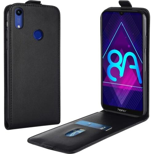 Flip Leather Case for Huawei Honor 8A JAT-L29 6.09'' Vertical Cover for Honor 8A 8a Case Phone Bag