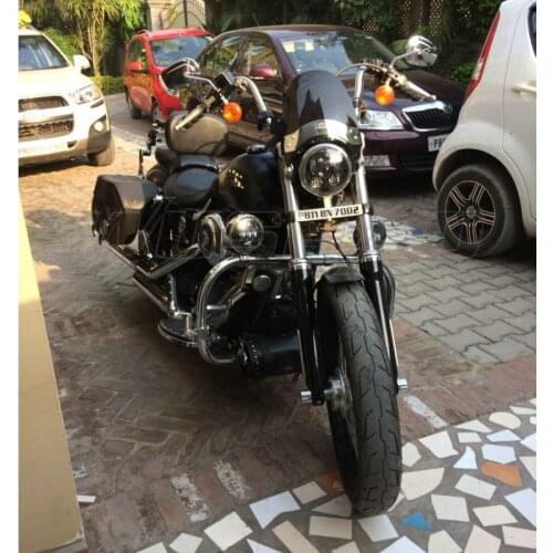 Windshield Windscreen For 1985 - 2007 Yamaha V-max Vmax 1200 VMX1200 Virago XV 250 535 XV535 XV250 Fixed Front Fork Mount Screen