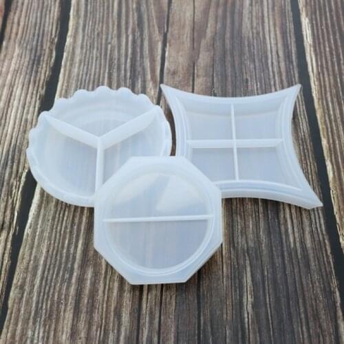 DIY Irregular Epoxy Resin Mold Crystal Dish Mould Mirror Manual Silicone Storage Box Model Jewelry Making Tools Supplies