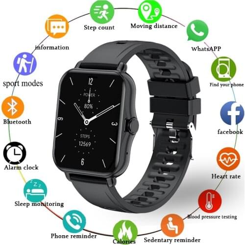 GEJIAN 2021 New Smart Watch Men Fitness Tracker Heart Rate Monitor Bluetooth Call Sports Smart Watch Ladies Waterproof Watch