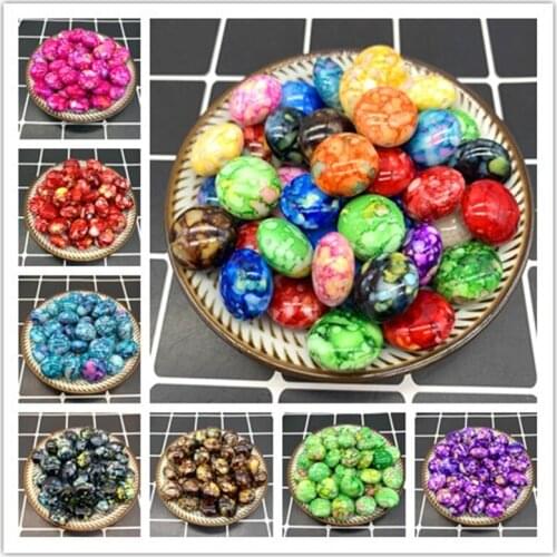 Wholesale 10pcs/lot 18x10mm Acrylic Beads Loose Beads Fit Europe Beads For Jewelry Making DIY Accessories