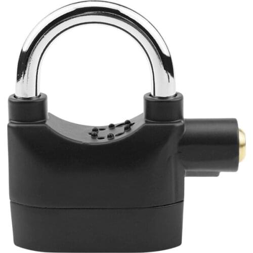 Motorcycle Anti Theft 110 Decibel Alarm Lock Copper Core Zinc Alloy Warehouse Door Bicycle Motorbike Anti-rust Hardware Padlock