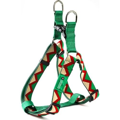 Rainbow Series Pet Dog Harness Collar Colorful Printed Dog Chest Adjustable Vest for S M L for Small Medium Large Pets Harness