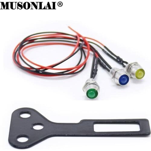 12v Motorcycle Instrument LED Light High Beam / Neutral / Turn Signal Indicator Adjustable Speedomter Odometer Auxiliary Light