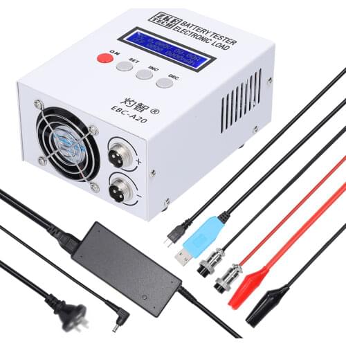 EBC-A20 Battery Tester 30V 20A 85W Lithium Lead-acid Battery Capacity Tester 5A Recharge 20A Discharge Support Software Control