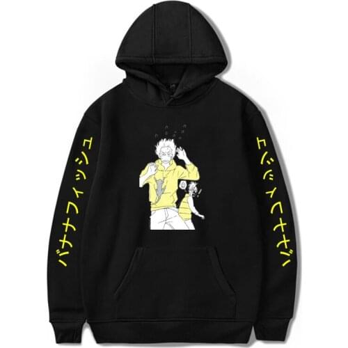 Banana Fish Anime Hoodie Ash Lynx Printed Men/Women Unisex Harajuku Hooded Fashion Sweatshirt Pullover Streetwear Coat Clothes