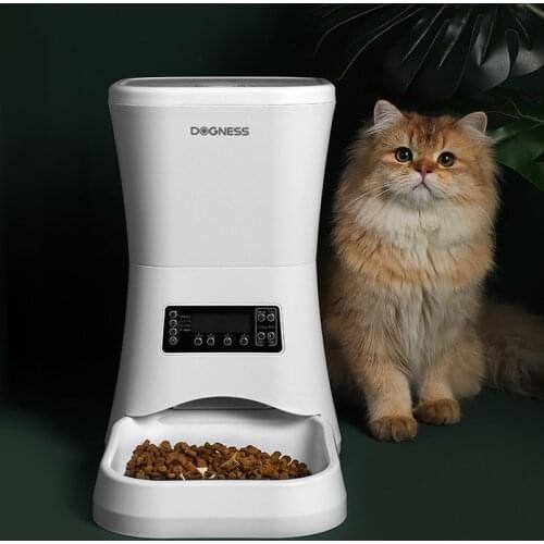 Pet Products Auto Feeders For Cats Smart Dog Slow Feeder Automatic Dry Food Dispenser Food Container Cat Accessories Bowls