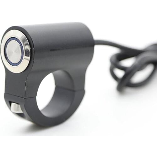 Motorcycle Handlebar Led Indicator Light Switch 22mm 7/8 inch Adjustable Mount Waterproof Button Switch