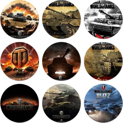 World of Tanks WoT Badge Brooch Pin Accessories For Clothes Backpack Decoration gift 58mm