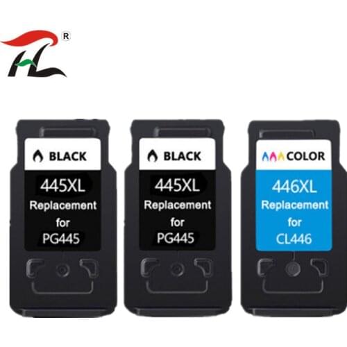 YLC 1set PG445 XL CL446 XL PG-445 CL-446 Compatible Cartridges For Canon ip2840 2840 MG2440 2440 MG2540 2940 mx494 printer