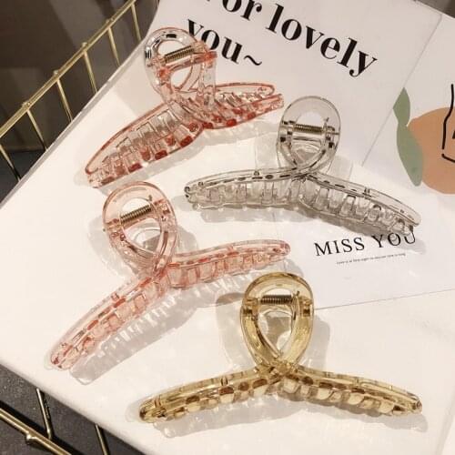 Women Hair Clip Cross Transparent Plastic Hair Claws Barrettes Girls Make UP Washing Tool Hair Accessories Decoration Gift