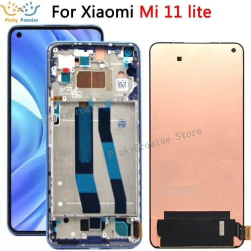 For Xiaomi Mi 11 lite LCD Display Touch Panel Assembly Digitizer for Mi11 Lite LCD M2101K9AG lcd For Xiaomi mi 11 lite Display