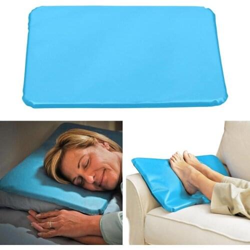 1pc Summer Ice Cold Pillow Massager Therapy Insert Mat Muscle Relief Cooling Gel Pillow Chillow Sleeping Aid Pad Neck PVC Pillow