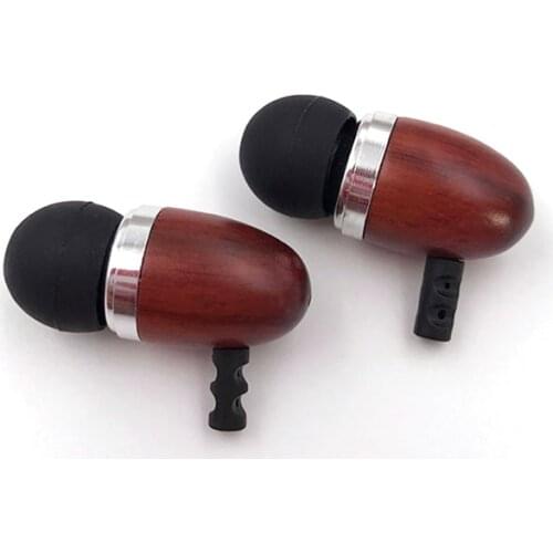 10MM Earphones Shell Red Sandalwood Shell Case DIY Accessory In Ear Wood Earphones Shell Case