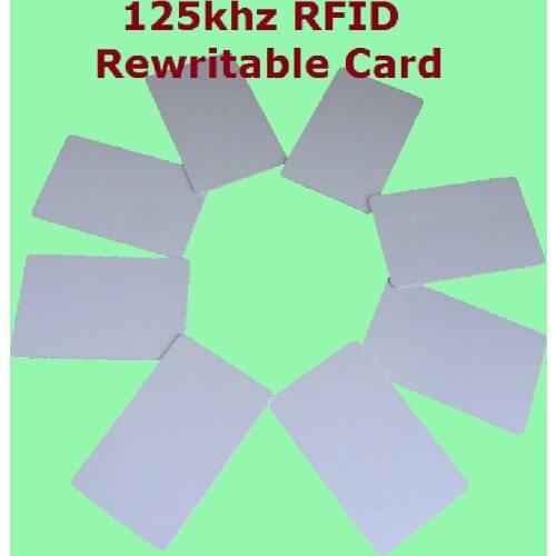 10pcs/Lot Proximity RFID 125khz Writable Rewritable T5577 5200 Smart Blank Thin ID Card + Free Shipping+ Fast Delivery