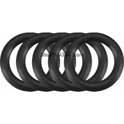 100Pcs 5/5.5/6/11/11.5/12/12.5/13/13.3/14/15/16/17mm x 1.9mm Rubber O-rings NBR Heat Resistant Sealing Ring Grommets Black