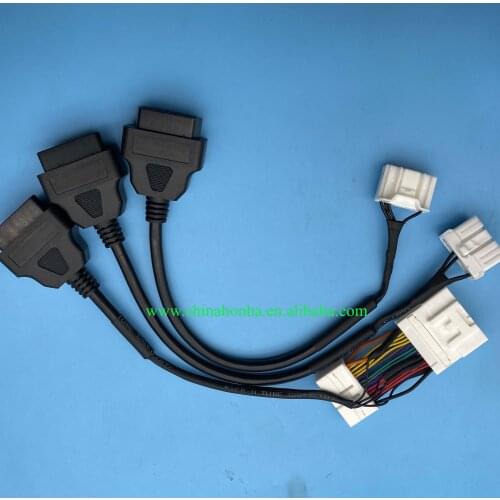 12 pin 20 pin 26 pin male female connector OBD II diagnostic harness electronic cable of new energy vehicle