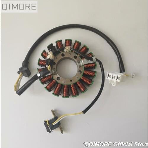 18-Coil Magneto Stator with pickup for Scooter NSS250X NSS250EX MF-08 FORZA 250X 250EX 2004-2007 / 31120-KSV-J12