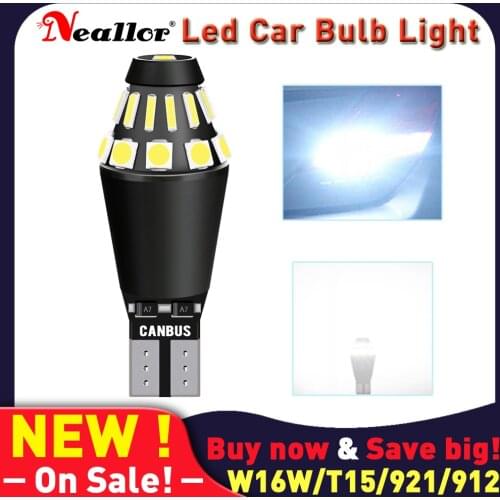 1x Canbus T16 T15 921 W16W LED Bulb Car Backup Reverse Lights for Hyundai Tucson 2017 Creta Kona IX35 Solaris Accent I30 Elantra