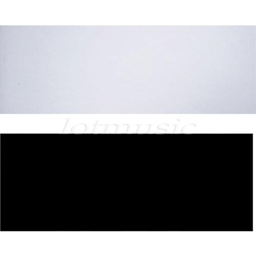 2sets Translucent &black Soft Adhesive Acoustic Guitar Pickguard Scratch Plate Sheets