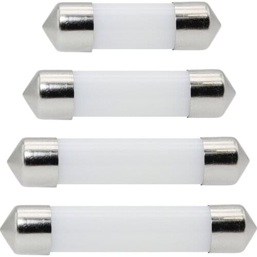 4Pcs 31mm 36mm 39mm 41mm Festoon COB Car Interior Dome Reading Bulb 12V Auto License Plate Light