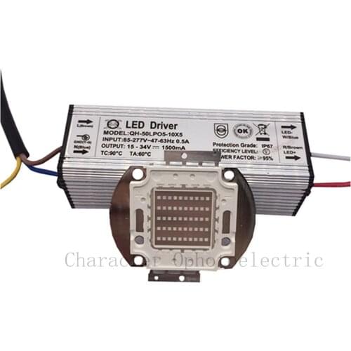 50W 50 Watt 395-400nm UV Ultra Violet High power LED +50w IP65 Waterproof driver Diy