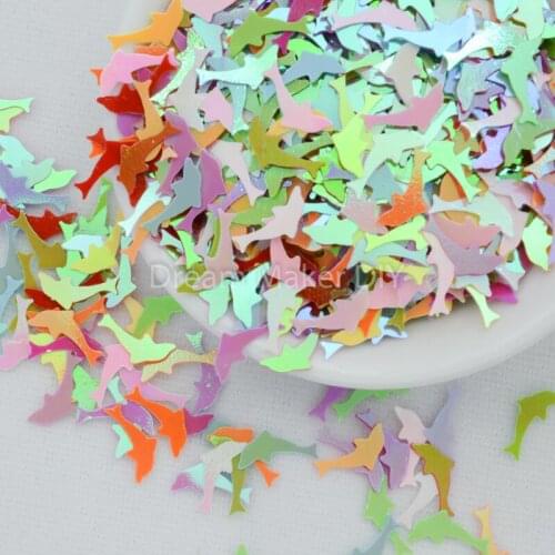 500pcs(25g) 5*11mm Dolphin Loose Sequins Nail Glitters Mini Paillettes Eo-Friendly Sequin Nail Decoration Manicure PVC Material
