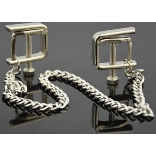 Metal Nipple Clamps BDSM Bondage Nipple Stimulate Breast Clip Couples Adult Games Fetish Sex Toys For Woman Men BDSM Women Tools