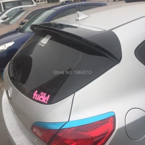MONTFORD Car Styling ABS Plastic Unpainted Primer Color Rear Spoiler Trunk Lip Trunk Wing For Opel Astra J Hatchback Spoiler