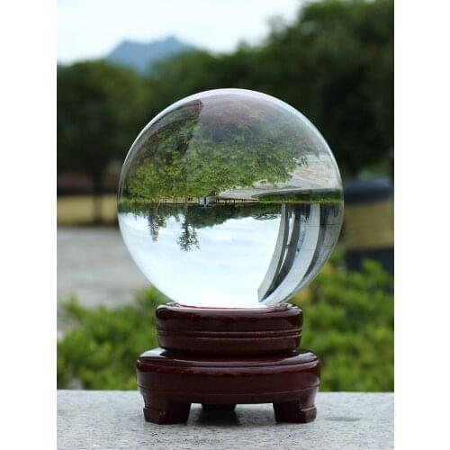 White Crystal Ball Transparent Ball Ball Taking Pictures Photography Glass Ball Desk Decoration Living Room Decoration