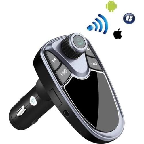 Bluetooth Wireless Car Kit FM Transmitter MP3 Player Radio Adapter USB Charger Support TF Card USB Flash Drive FM Transmitter