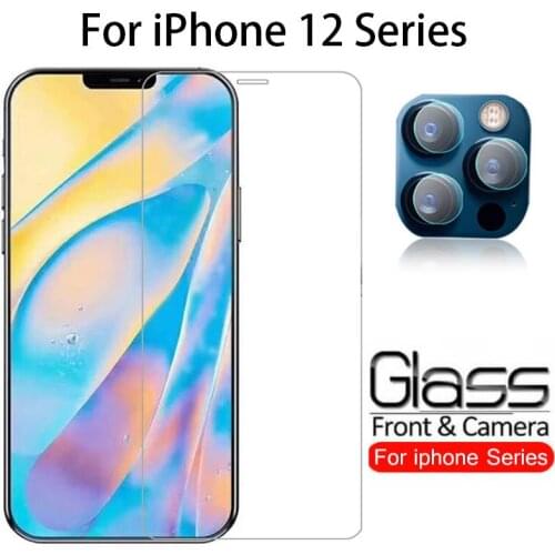 Case For Iphone 12 Mini Pro Max Cover Screen Protector Tempered Glass On i Phone 12mini 12pro Mas Iphone12 Protective Coque Bag