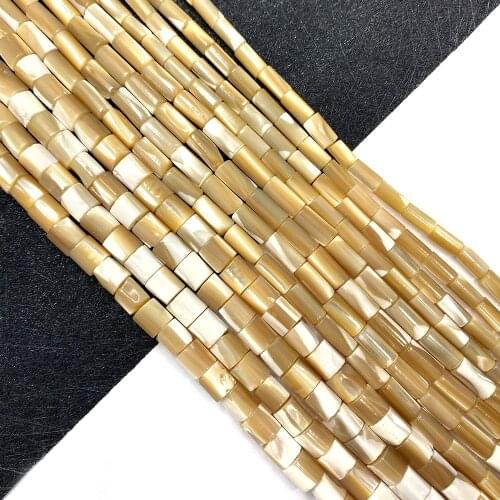 Cylindrical Shape, Natural Sea Shell Beads, Mother-of-pearl Loose Beads, Ladies Jewelry DIY Handmade Jewelry Necklace Bracelet
