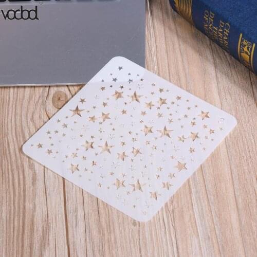 DIY Starry Star Painting Hollow Template Stencils for Painting Wall Scrapbooking Photo Album Embossing Paper Cards Crafts Gift