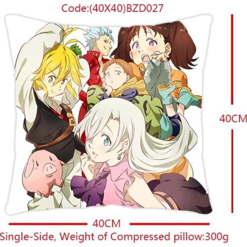 IVYYE Seven War Anime Customized Pillow Case Home Bedroom Pillows Cover Cartoon Decorative Pillowcase Unisex New