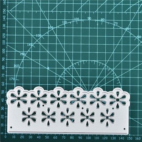 YaMinSanNiO Flower Edge Metal Cutting Dies Stencils for Frame Dies Scrapbooking Embossing Paper Die Cut Album Card Making Decor
