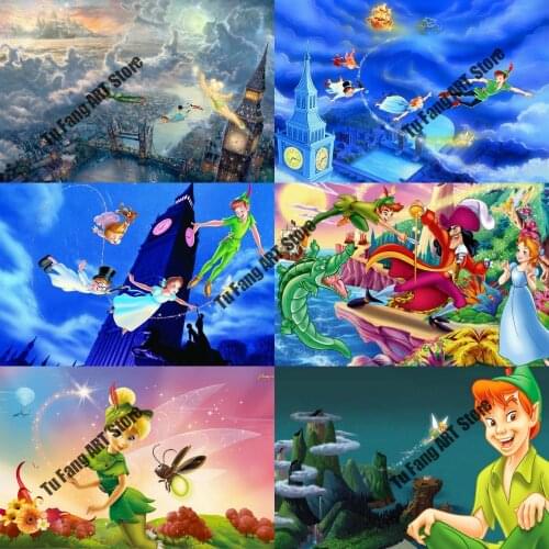 Peter Pan Canvas Painting Wall Art Disney Posters and Prints Nordic Home Decoration Pictures for Living Room Decor Gift