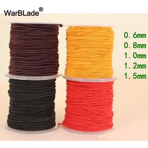 0.6mm 0.8mm 1mm 1.2mm 1.5mm Elastic Cord Beading Stretch Thread Cord String Rope Bead For DIY Bracelet Necklace Jewelry Making