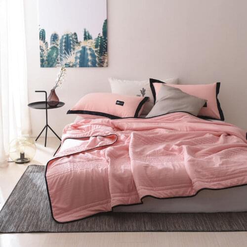 Blanket Soft Premium Cotton Quilt Blanket Queen King Size Washed Air-conditioned By the Student Dormitory Home Textile