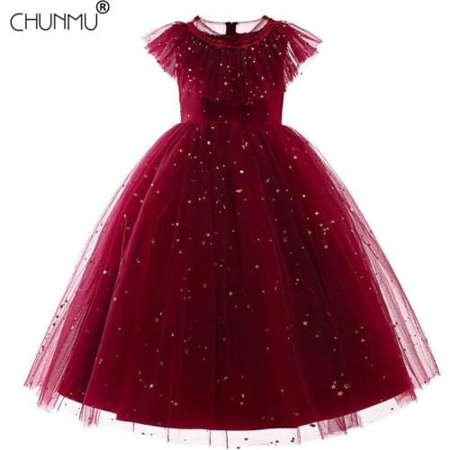 Flower Girl Dress For Girls Lace Tutu Kids Clothing Formal First Communion Girls Dresses for Children Princess Party Custumes