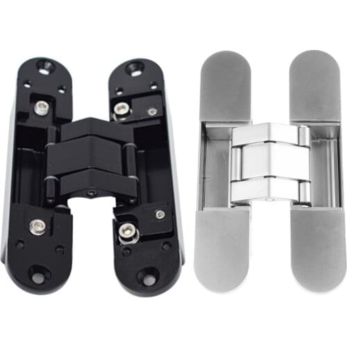 QX2E 3D adjustable hidden door hinge adjustable conceal hinge /invisible door hinge for 2 hinges