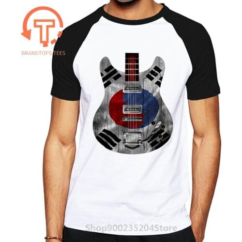 Republic of Korea South t shirt man KOR 2019 t-shirts nation team Guitar tshirt 100% cotton meeting tops fans tees Korean flag