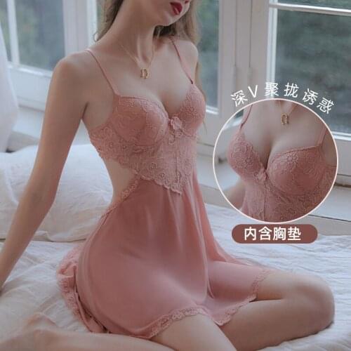 Sexy Lingerie Sexy Sexy Temptation Chest Small Mood Passion Suit Transparent Sexy Sleeping Clothes Large Size Uniform for Men