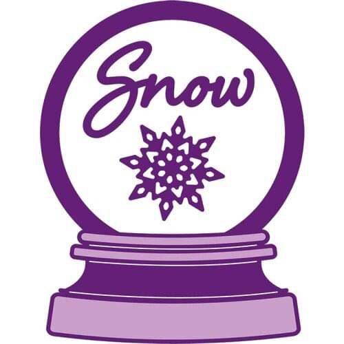 Snow Snowflake Crystal Ball Set Metal Cutting Dies for DIY Scrapbooking Embossing Paper Cards Making Crafts Supplies 2019 New